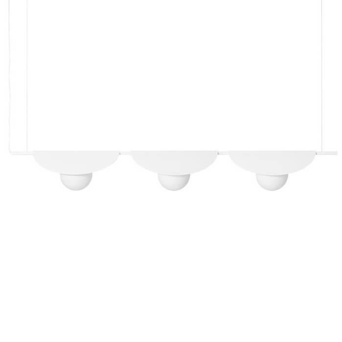 Potrójna lampa wisząca Sallo SAC311P0 do salonu nad stół biała