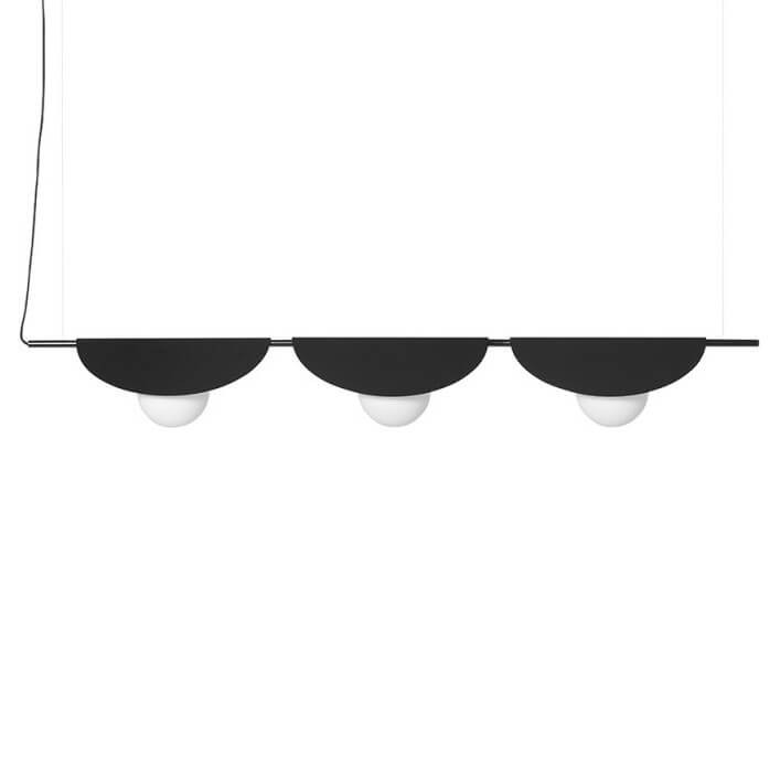 Lampa wisząca potrójna Sallo SAC322P0 nad stół metalowa czarna