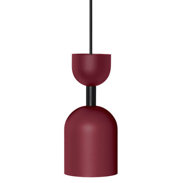 Lampa wisząca do jadalni Supuru SUA124P0 nad wyspę bordowa czarna