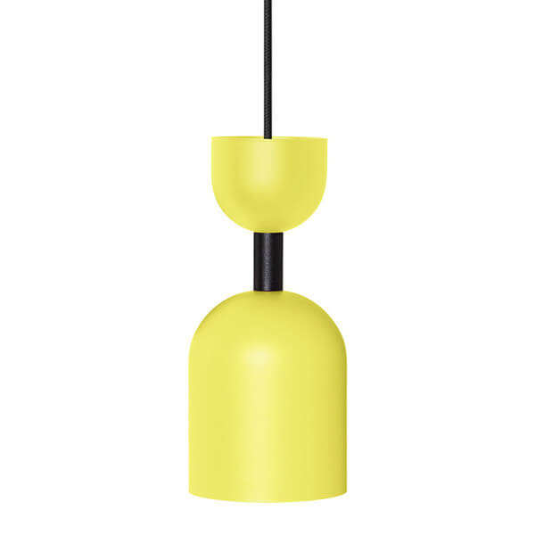 Wisząca lampa do jadalni Supuru SUA1211P0 metalowa czarna żółta