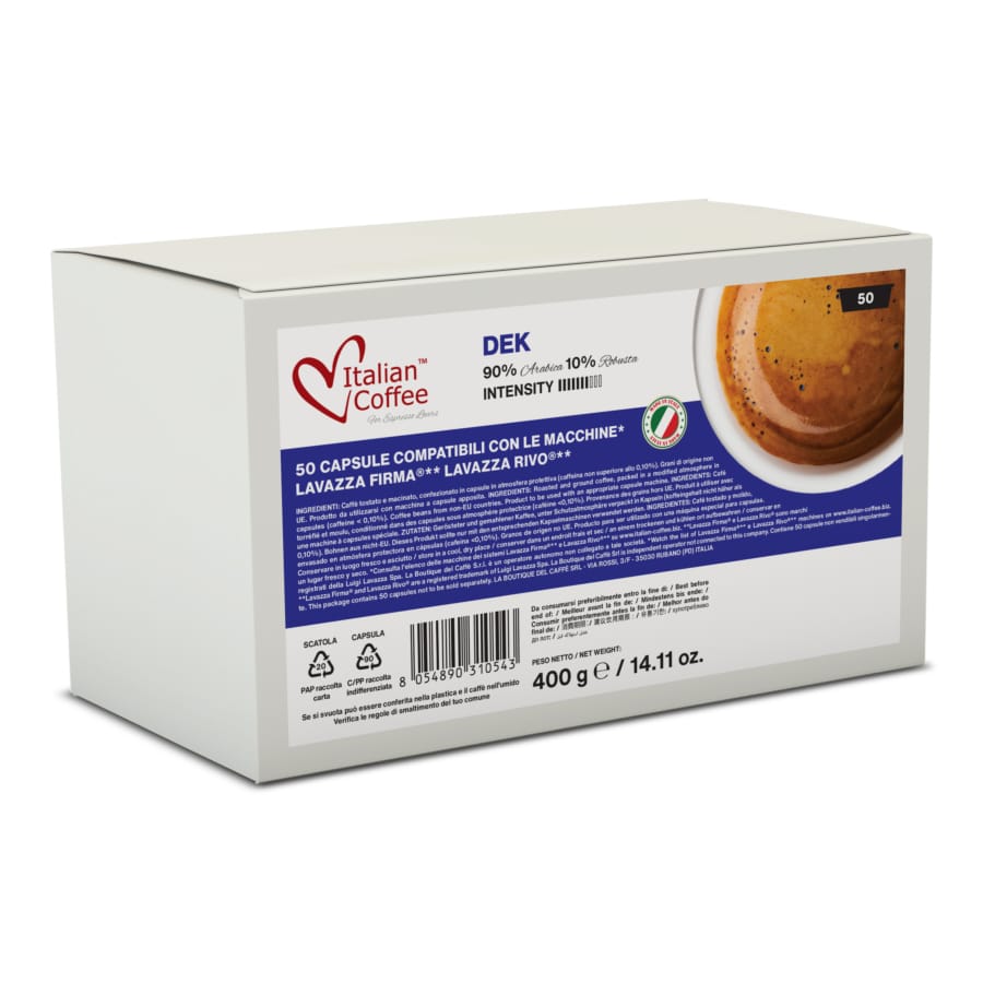 Italian Coffee Deka - 50 kapsułek kompatybilnych z Lavazza Firma