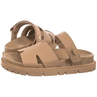 Klapki Beżowe 74135-54 (WO307-a) Wojas