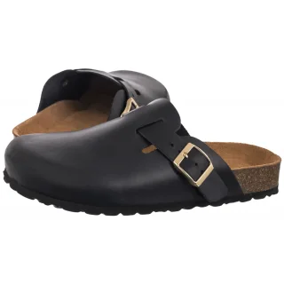 Klapki Czarne 74148-91 (WO312-a) Wojas