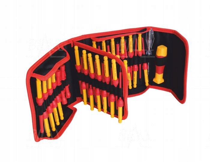 Zestaw wkrętaków wymiennych izolowanych 1000V 50sz