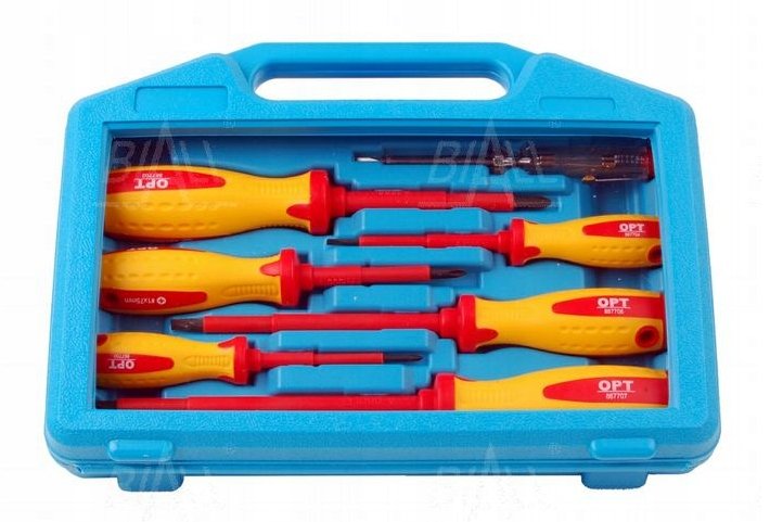 OPT ZWI-1 Zestaw wkrętaków izolowanych 6szt 1000V VDE + próbnik
