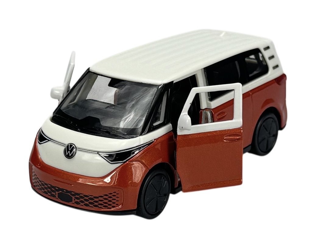 WELLY VW VOLKSWAGEN ID. BUZZ BIAŁO-POMARAŃCZOWY 1:34 SAMOCHÓD NOWY METALOWY MODEL