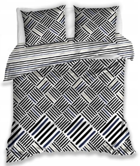 Pościel satynowa 160x200 Dreame ryflowana blacha Carbotex