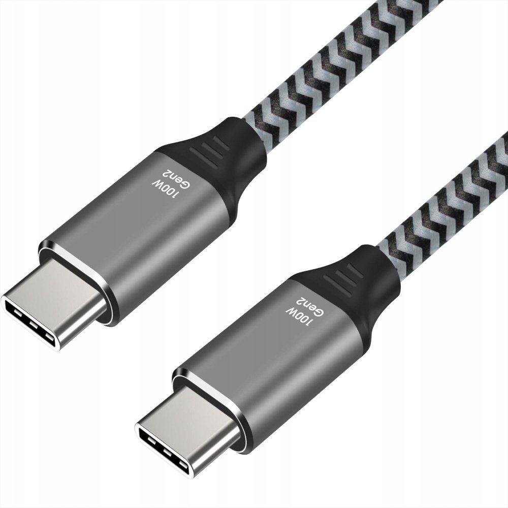 KABEL USB TYP C USB-C/USB-C 100W 5A MOCNY PRZEWÓD 2M SZYBKIE ŁADOWANIE