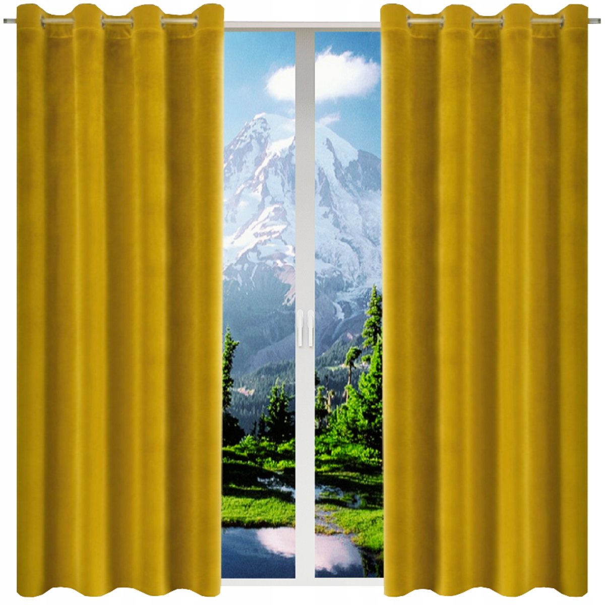 Zasłony welurowe 140x240 komplet gotowych gładkich zasłon wybór kolorów