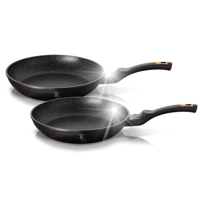 ZESTAW 2 PATELNI GRANITOWYCH 22/26cm BERLINGER HAUS BLACK ROSE BH-1644NF