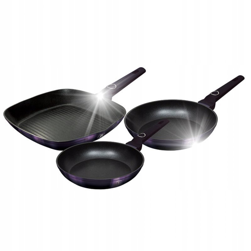 ZESTAW 3 PATELNI TYTANOWYCH BERLINGER HAUS BH-7104