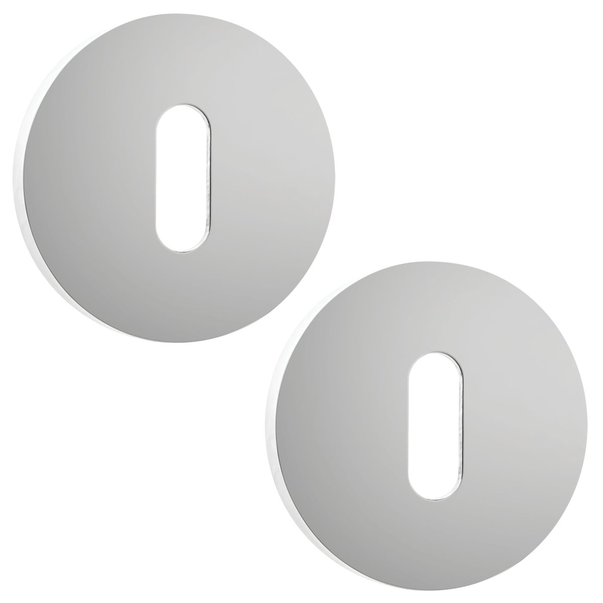 Rozeta Okrągła Klucz Szyld do Klamki Wewnętrznej Srebrna Kuchinox