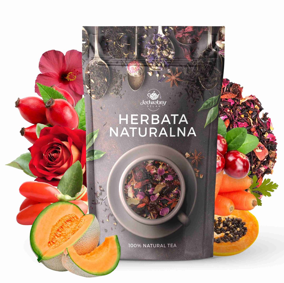 Herbata owocowa Paso Doble hibiskus papaja żurawina 100g