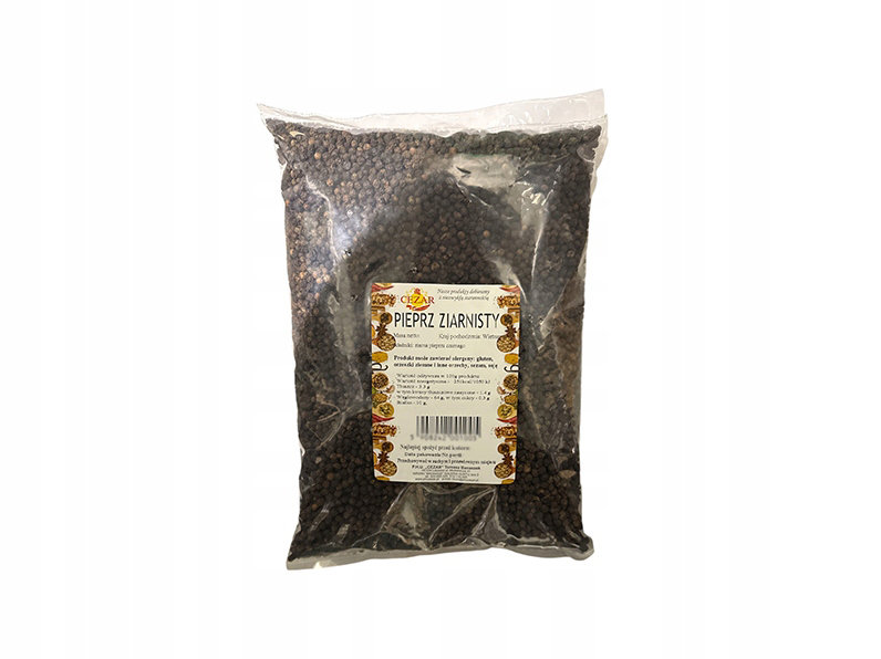 PIEPRZ CZARNY ZIARNISTY NATURALNY 500G CEZAR mocny jakość premium