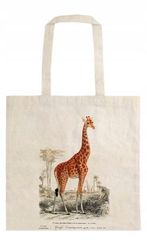TORBA BAWEŁNIANABAG15 ŻYRAFA SHOPPERKA NA RAMIĘ