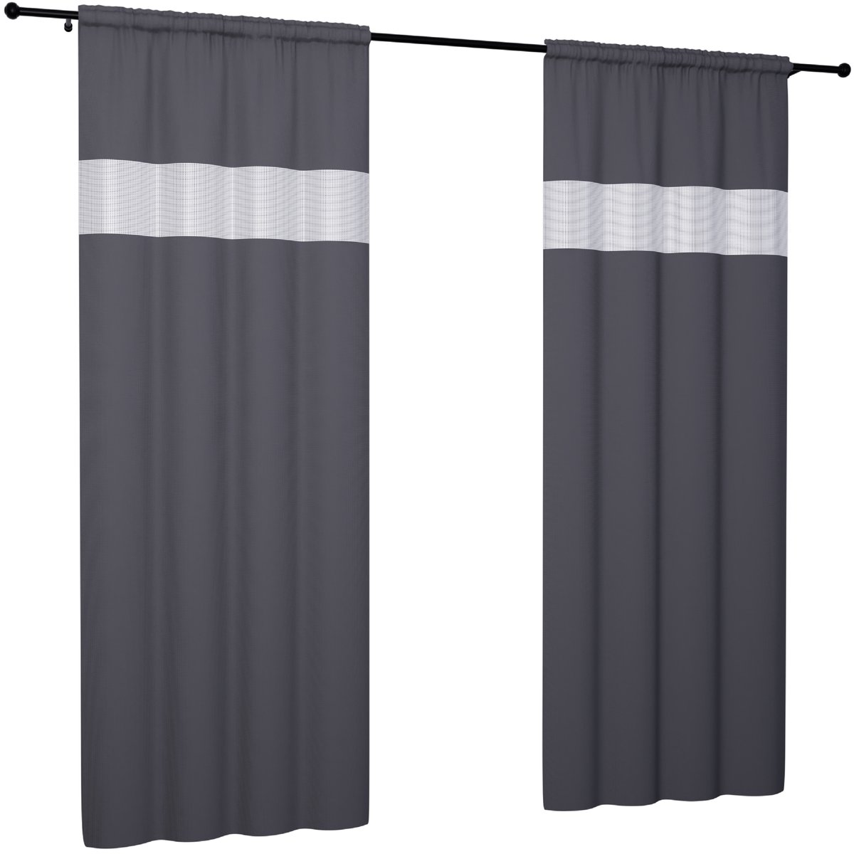 Zasłona gotowa z cyrkoniami 145x160 zasłony gładkie gotowe cyrkonie diament