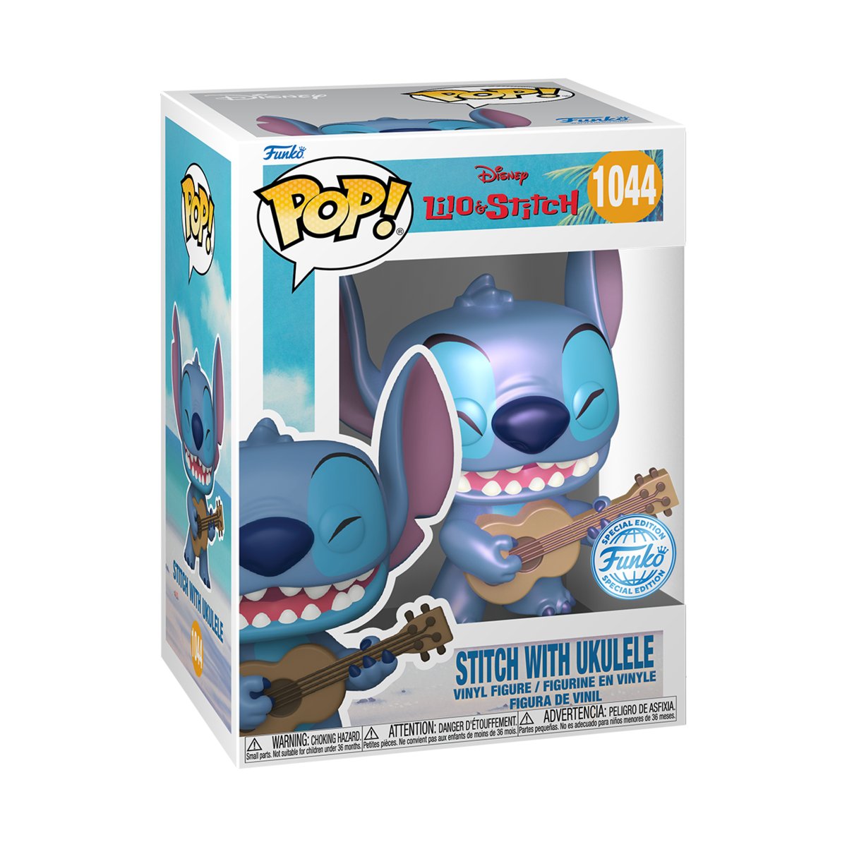 Funko POP! Exclusive,figurka kolekcjonerska,Lilo and Stitch,Stitch w/Ukelele
