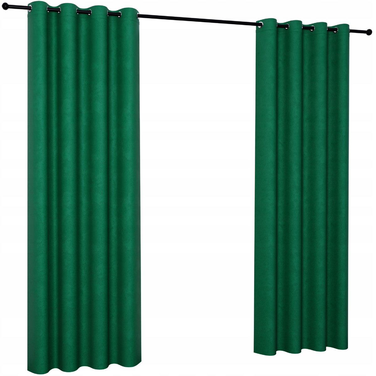 Zasłony welurowe gładkie 140x220 na przelotkach zasłona welur velvet kółka