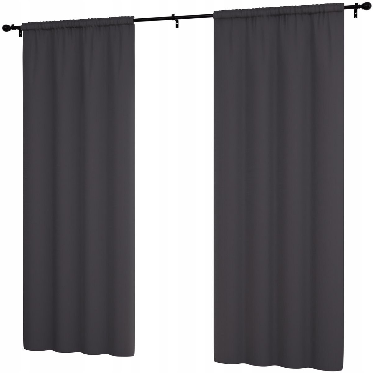 Zasłona gotowa gładka 145x180 zasłony gotowe matowe zasłonki gładkie salon