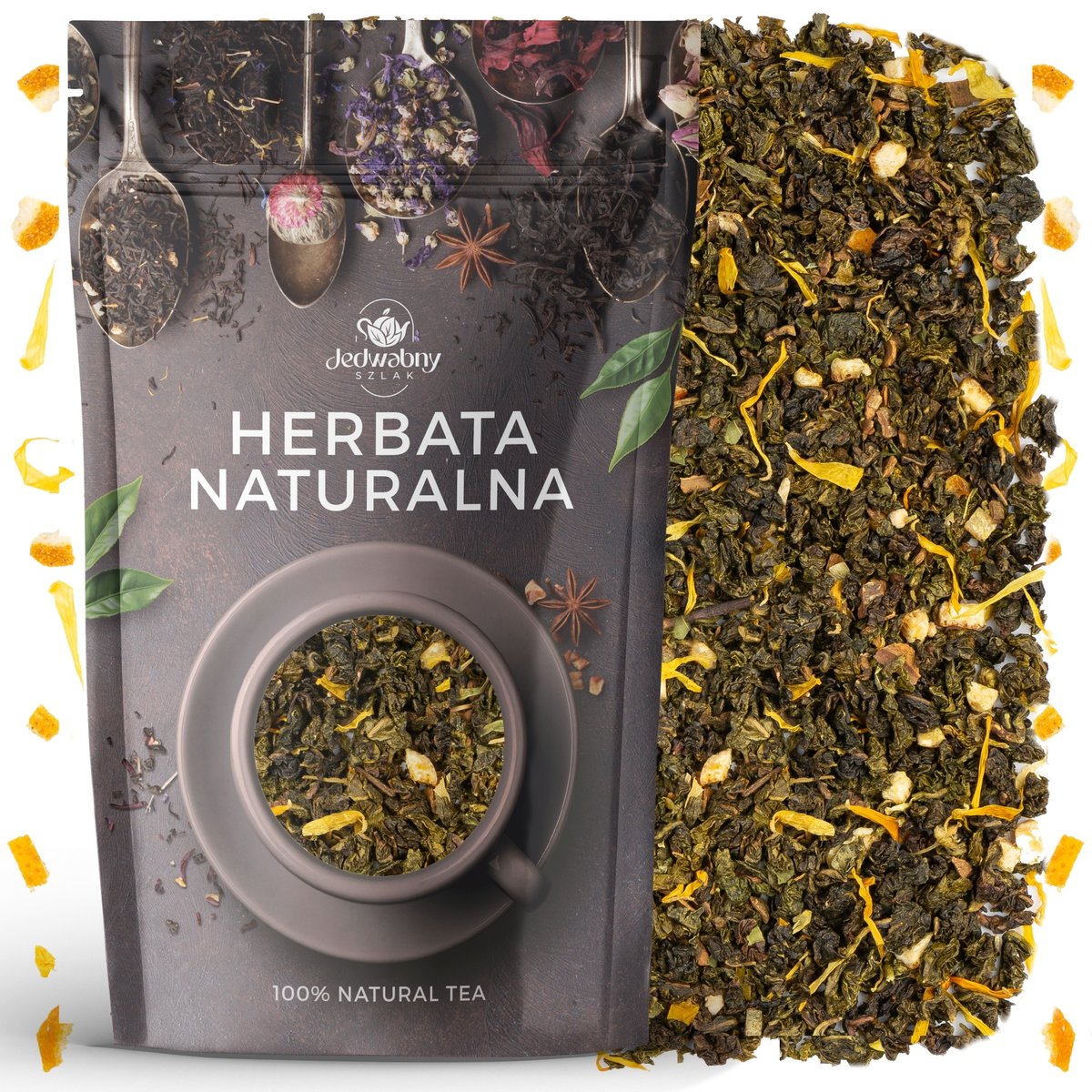 Herbata liściasta Oolong Orange Ulung pomarańcza 100g
