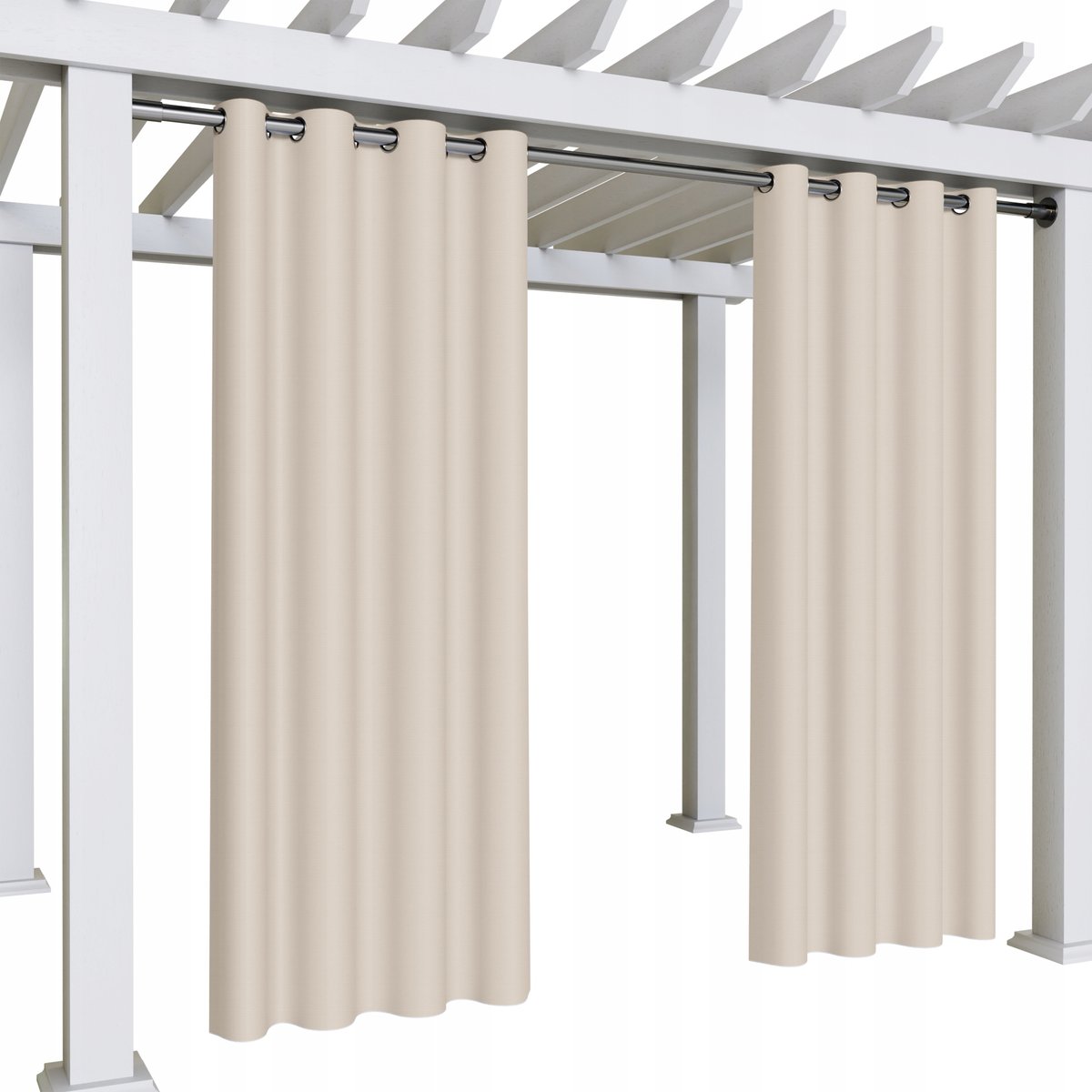 Zasłona gotowa ogrodowa 180x155 wodoodporne zasłony na przelotkach na taras