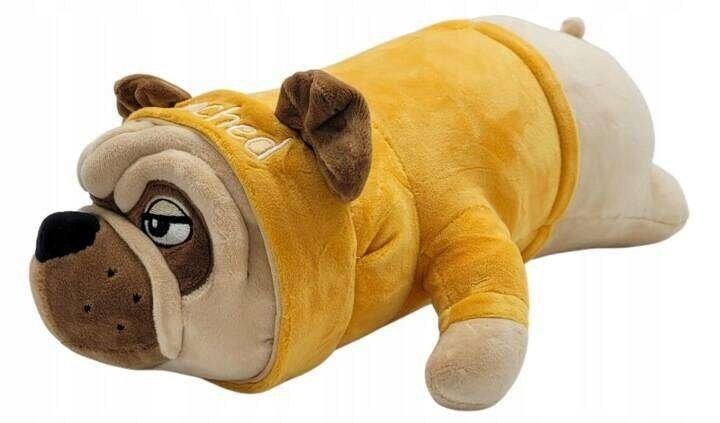 MASKOTKA PIESEK MOPS W UBRANKU PRZYTULANKA 45 cm