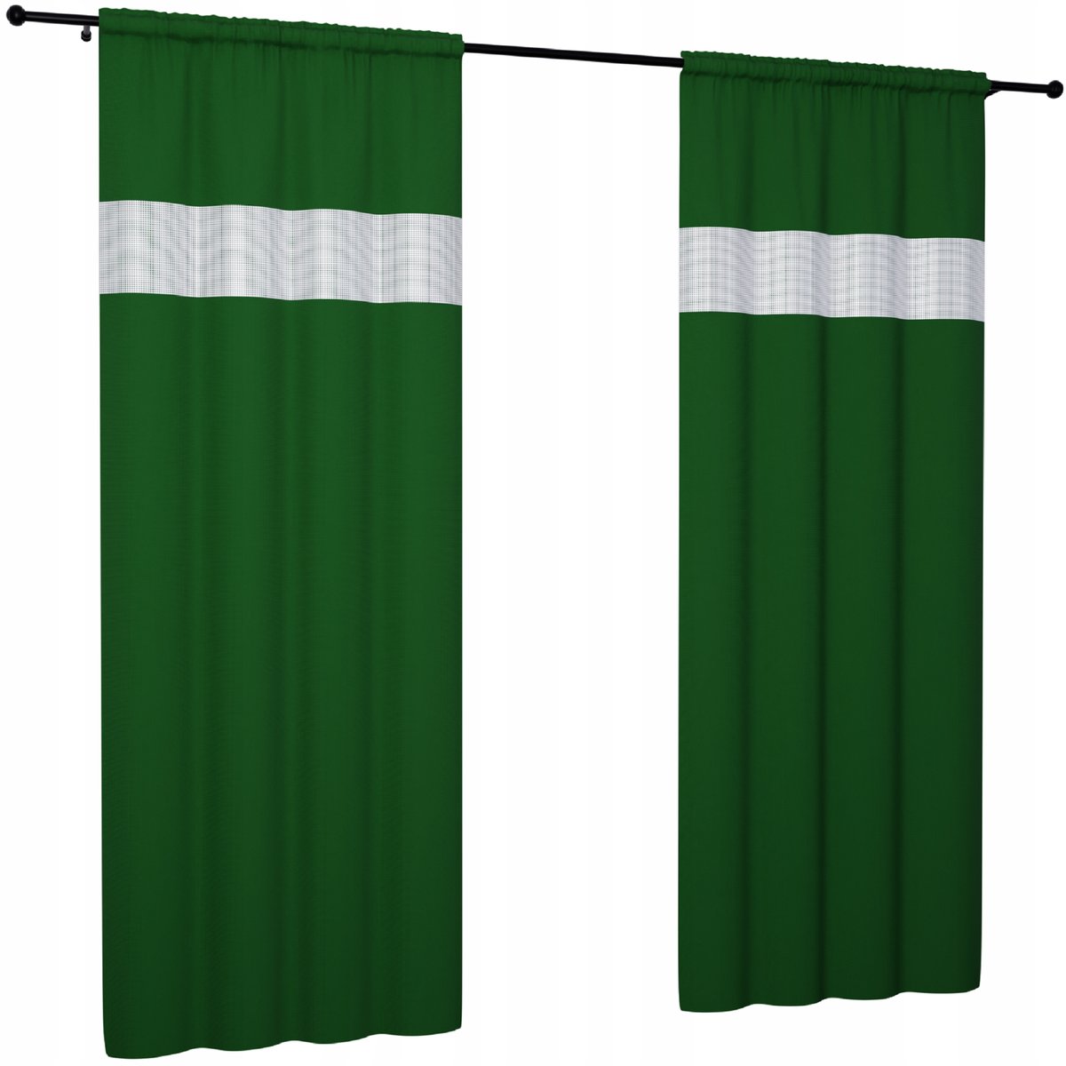 Zasłona gotowa 145x180 matowa zasłony na taśmie do salonu żabki zasłonki