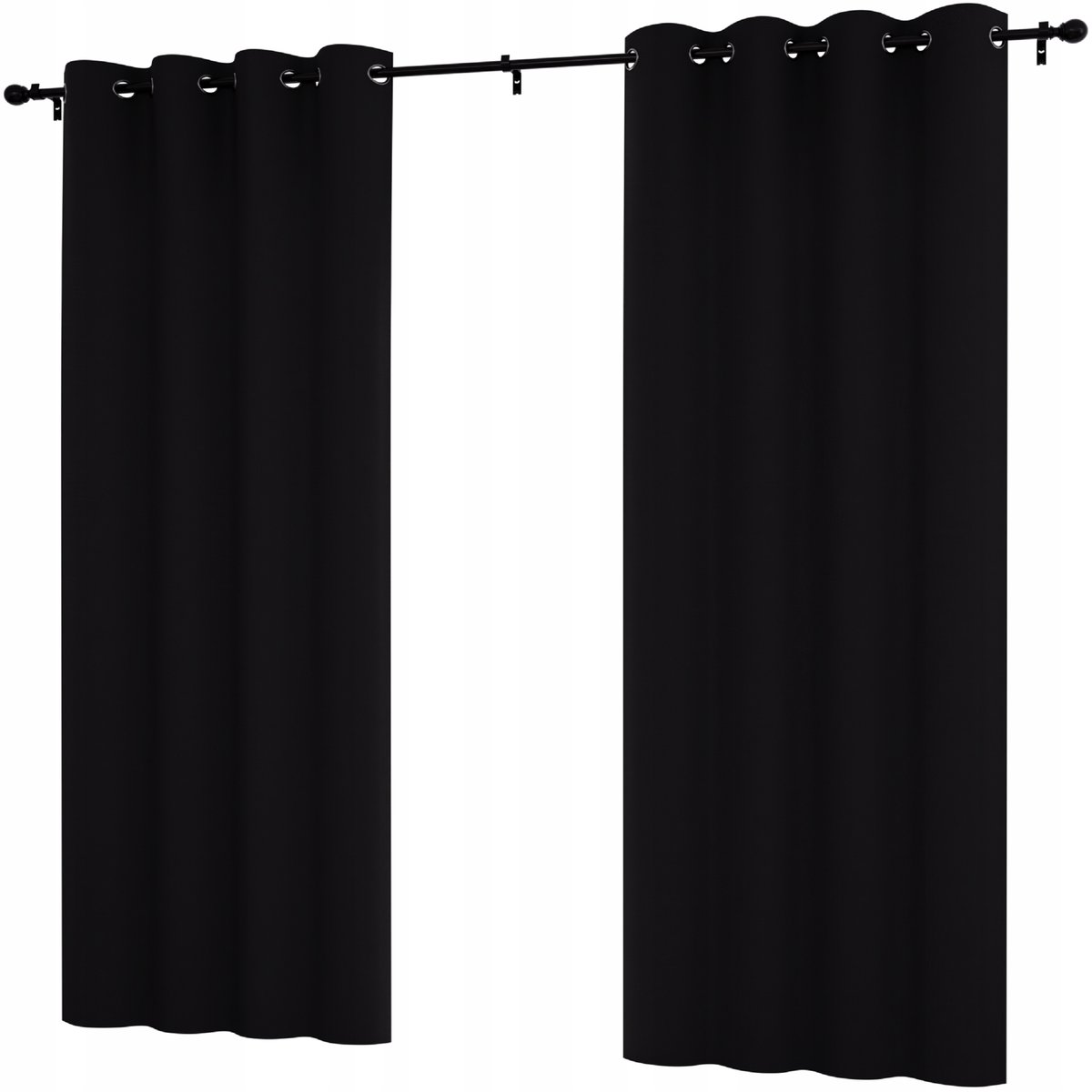 Zasłona gotowa 145x180 na przelotkach zasłony gładkie matowe do salonu