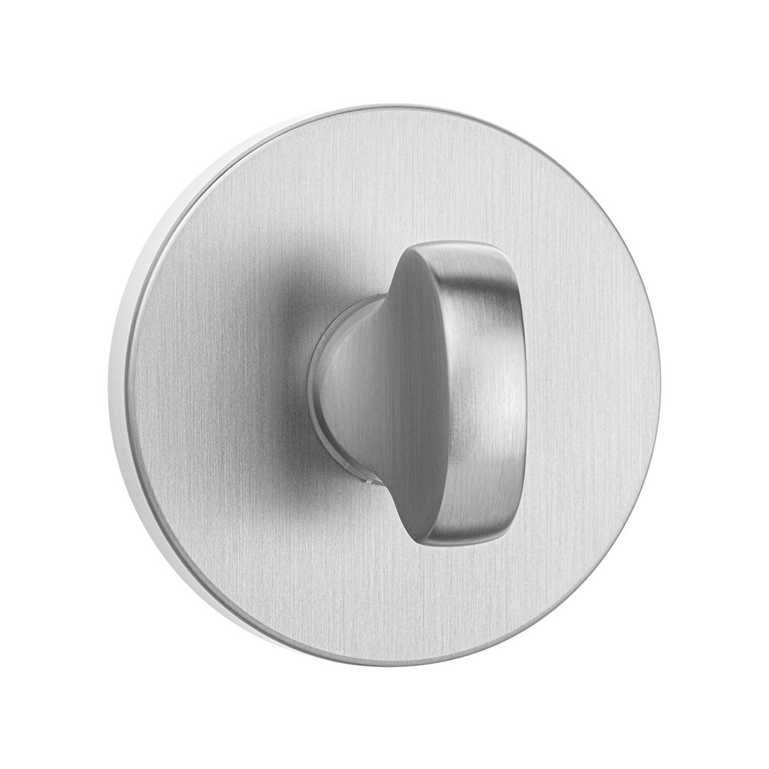 Rozeta Okrągła WC Szyld do Klamki Wewnętrznej Srebrny Mat Kuchinox