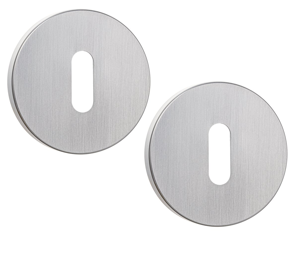 Rozeta Okrągła Klucz Szyld do Klamki Wewnętrznej Srebrna Mat Kuchinox