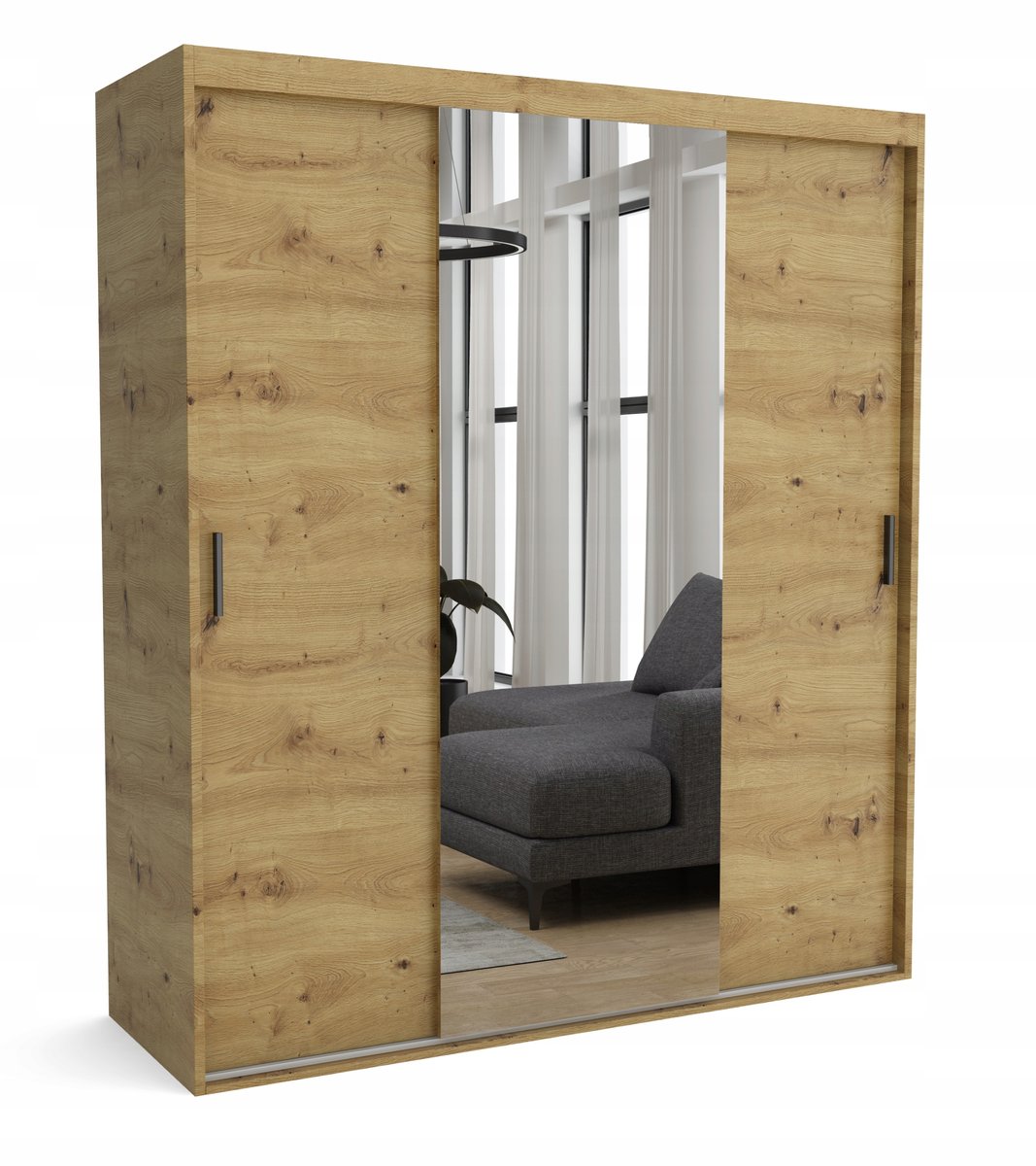 Szafa przesuwna na wymiar MAT 9 szerokość 210 cm