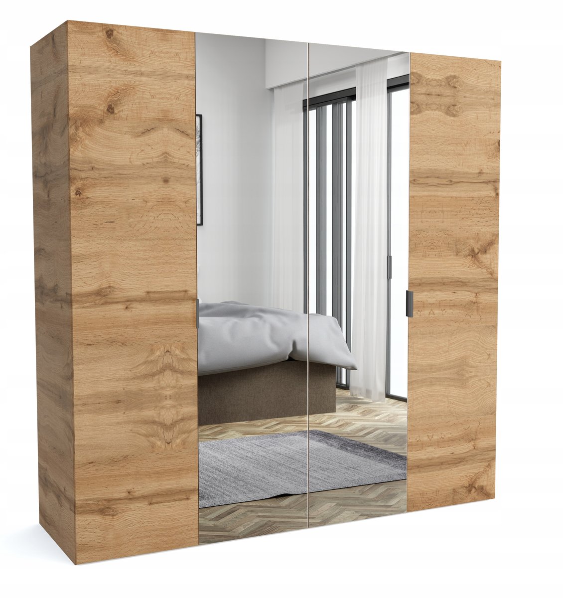 Szafa przesuwna na wymiar MAT 16 szerokość 240 cm