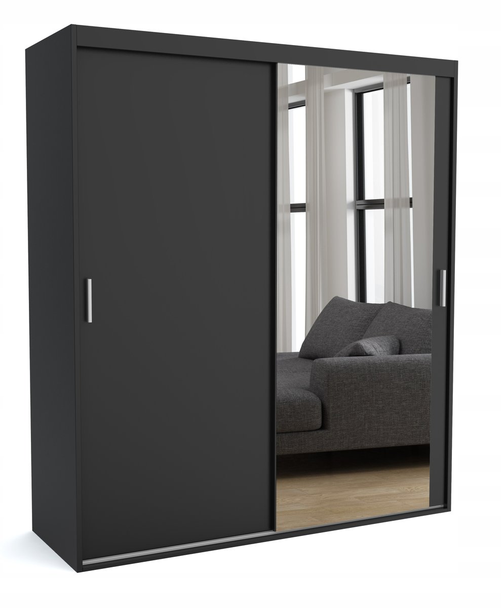 Szafa przesuwna Mat 4 na wymiar z lustrem 160 cm