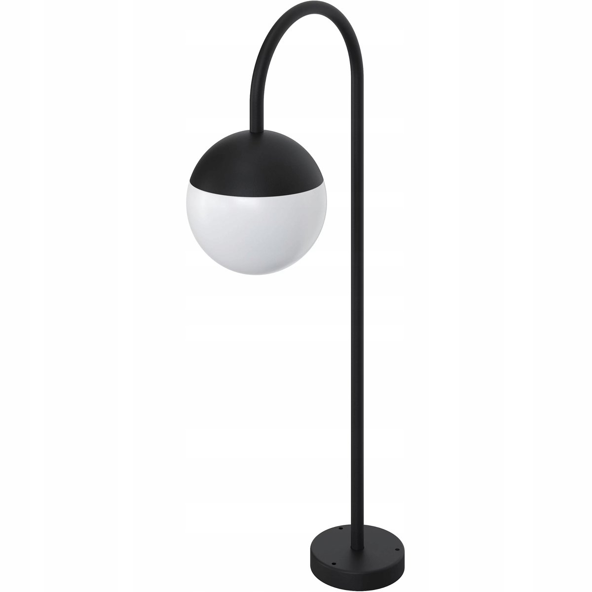 GoodHome Lampa ogrodowa stojąca Jarrow czarna 70cm E14 IP44 Stal nierdzewna