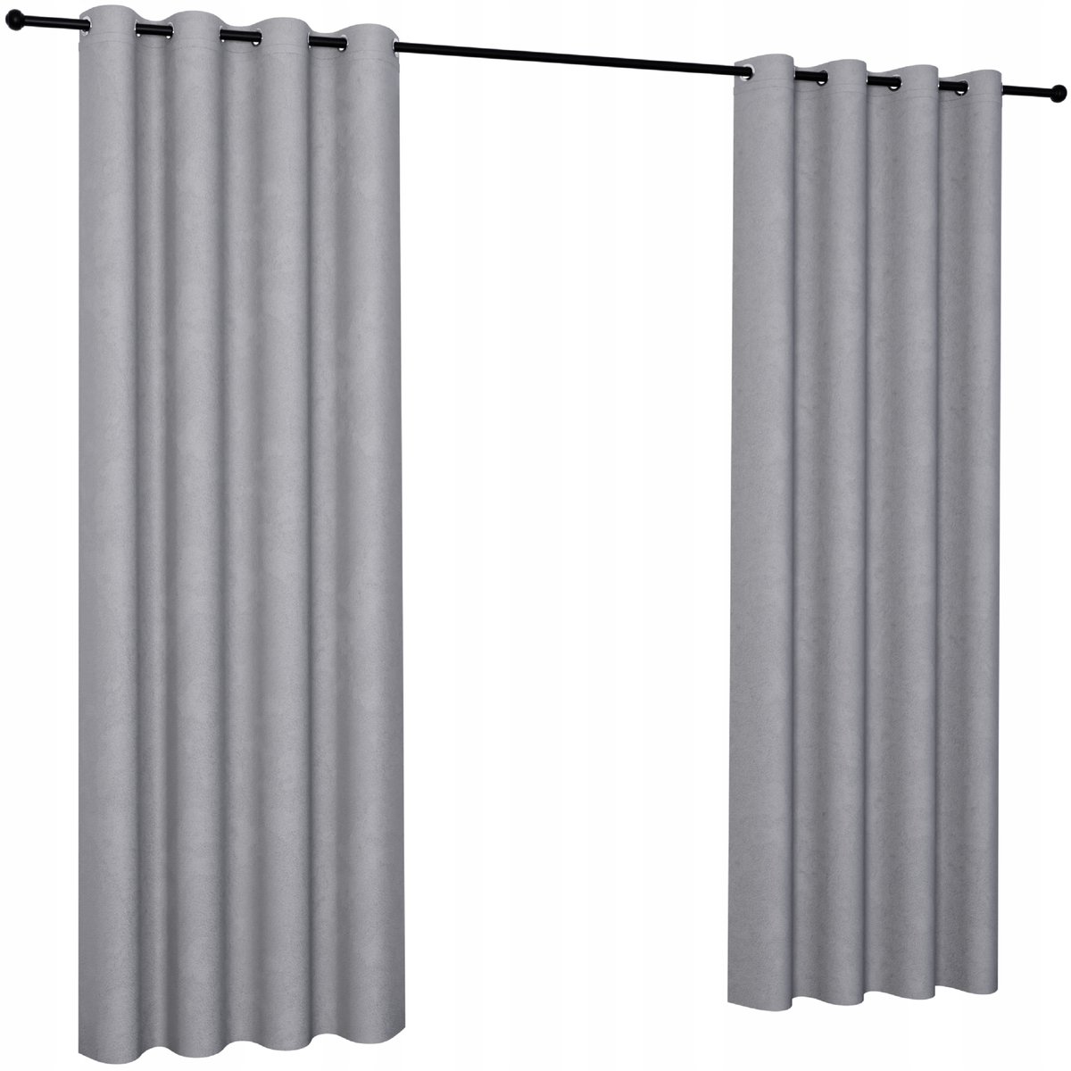 Zasłony welurowe gładkie 140x250 na przelotkach zasłona welur velvet kółka