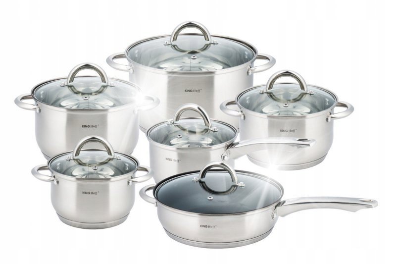 12 ELEMENTOWY ZESTAW GARNKÓW KINGHOFF KH-4450