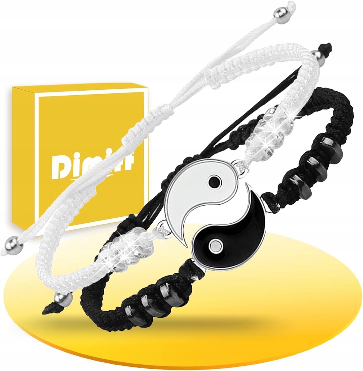 Bransoletka Przyjaźni X2 Bransoletki Przyjaźni Dla Par Yin Yang Prezent