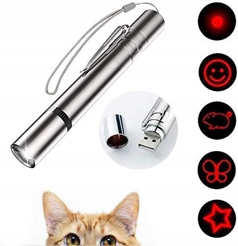 7 W 1 Wskaźnik Laserowy Świetlny Laser Led Zabawka Dla Kota Zasięg 5M