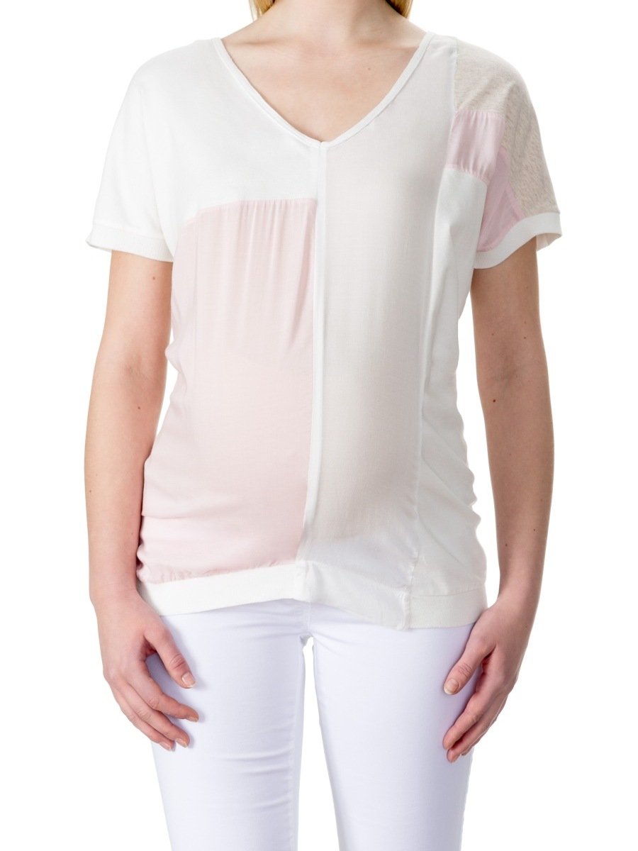 Damski T-shirt ciążowy beżowy Bellybutton Maternity, r.XL