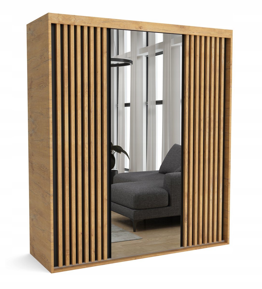 Szafa przesuwna na wymiar MAT 11 szerokość 220 cm