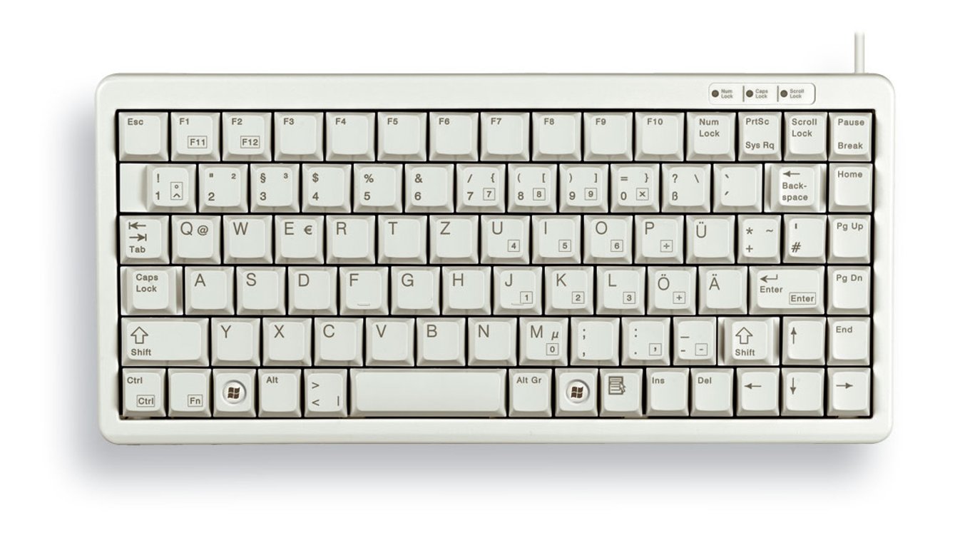 CHERRY G84-4100 klawiatura Uniwersalne USB + PS/2 QWERTY British English Szary G84-4100LCAGB-0