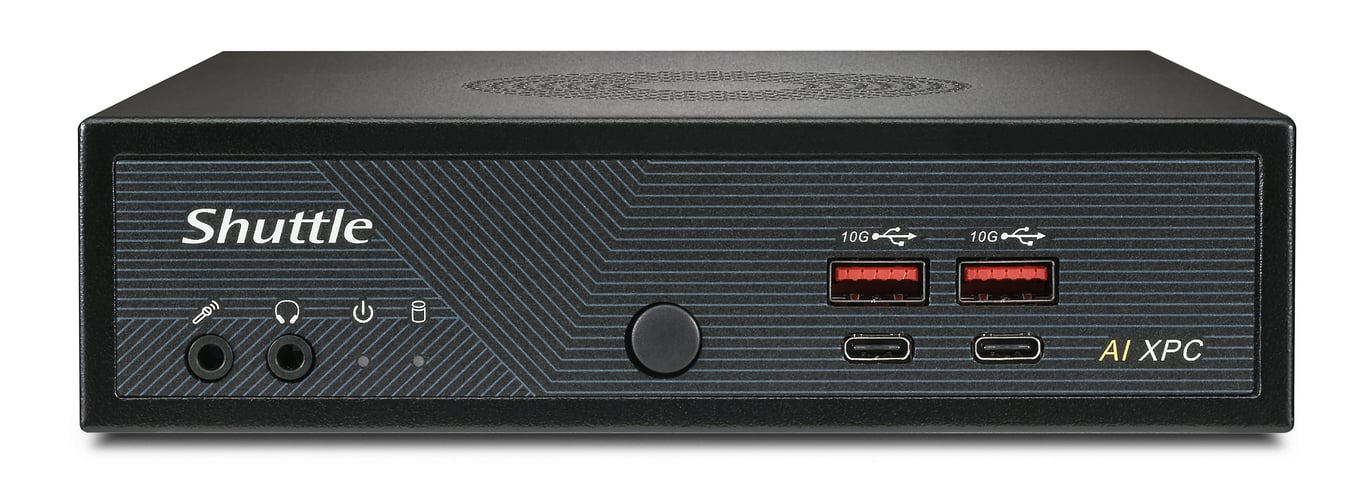 Shuttle Slim AI PC DN11H7 Wielkość PC 1.35L Czarny 155H Intel SoC DN11H7
