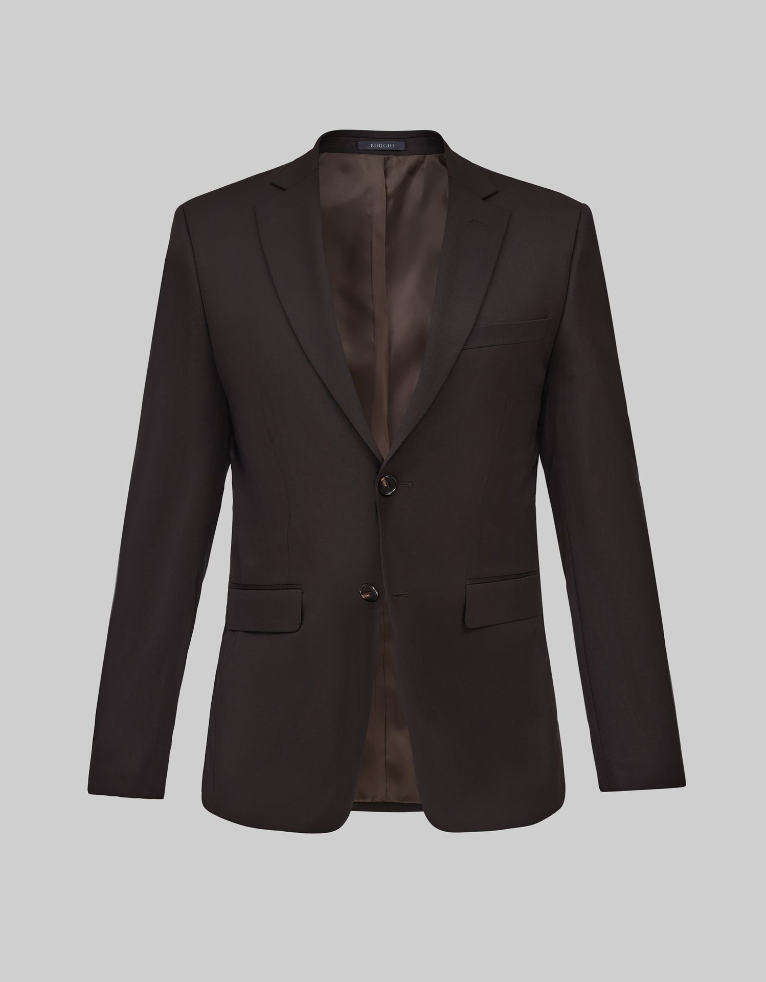 Marynarka do zestawu gualdo 01 brąz slim fit