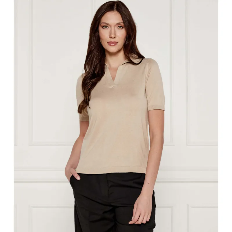 Weekend MaxMara Jedwabne polo RONCOLO Regular Fit