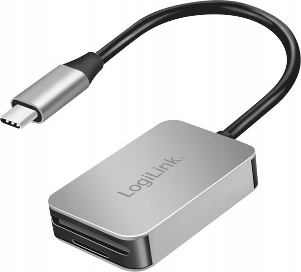 Czytnik LogiLink LogiLink USB 3.0 Dual-Kartenleser USB-C/SD/microSD alu