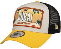Licence Plate Trucker Cap by New Era, żółty, One Size