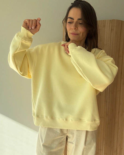 Bluza Cheer long butter yellow