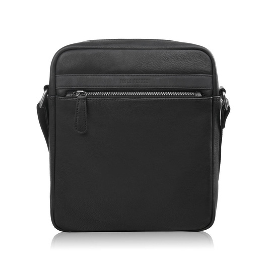 Listonoszka męska skórzana czarna na ramię AL-20-BL Paolo Peruzzi