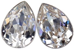 Kryształy Piękne Kolczyki Crystal Srebro Certyfikat