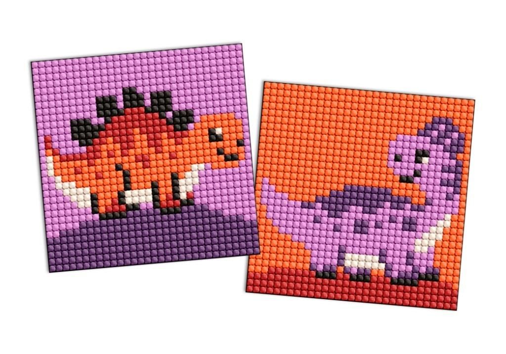 Diamentowa mozaika naklejka Kids - Dinozaur 1 - zabawka